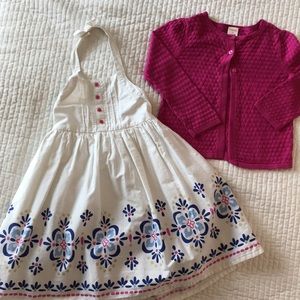 💗Girls Summer Dress and Cardigan Set 💗